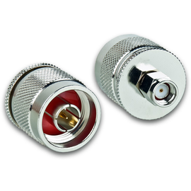 ADP RSMA-N MM Airwin Adaptor Reverse SMA Male to N-Male Produktbild front M