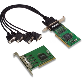 CP-104UL-DB25M Moxa 4 Port UPCI Board, w/ DB25M Cable, RS 232, LowProfile Produktbild