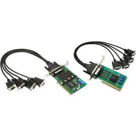 CP-114UL-DB9M Moxa 4 Port UPCI Board, w/ DB9M Cable, RS 232/422/485, LowProfile Produktbild