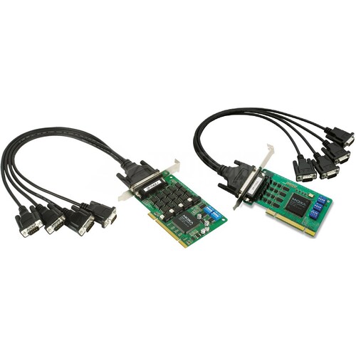 CP-114UL-I-T Moxa 4 Port UPCI Board, w/o Cable, RS 232/422/485, w/Isolation, Produktbild Front View L