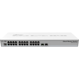CRS326-24G-2S+RM Mikrotik Cloud Router Switch 326 24G 2S+RM with 800 MHz CPU, Produktbild front M