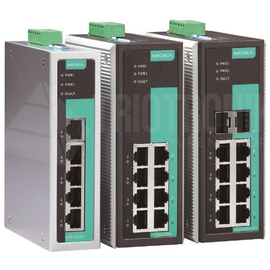 EDS-G308-T Moxa Unmanaged full Gigabit Ethernet switch with 8 10/100/1000Bas Produktbild front M