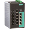 EDS-G509-T Moxa Managed full Gigabit Ethernet switch with 4 10/100/1000BaseT Produktbild front S