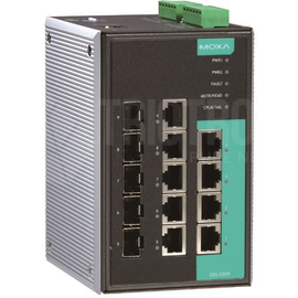 EDS-G509-T Moxa Managed full Gigabit Ethernet switch with 4 10/100/1000BaseT Produktbild front M