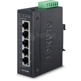 IGS-500T Planet IP30 Compact size 5 Port 10/100/1000T Gigabit Ethernet Produktbild