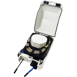 LSB 2 PS48 Lightwin Große IP55 Patch /Spleissbox inklusive Spleisskassetten. Produktbild front M