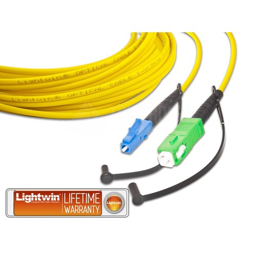 LSP-09 LC-SC/APC 1.5 Lightwin Lightwin High Quality Simplex LWL Patchkabel, Si Produktbild