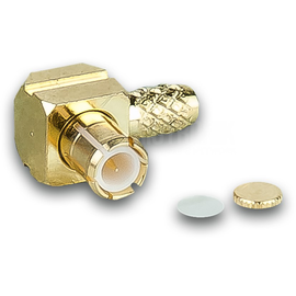 MCX-M C 316 ANGLED Airwin MCX Male for RG 316 cable Produktbild front M