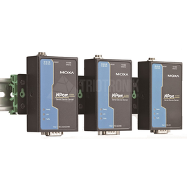 NPORT 5150A Moxa 1 port device server, 10/100M Ethernet, RS-232/422/485, Produktbild front M