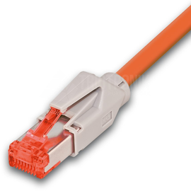 PKT-HQ-KAT6 25.0 OR Neutral High Quality Patchkabel KAT6 mit Hirose Stecker TM21, Produktbild front M