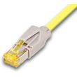 PKT-HQ-KAT6A 1.0 GE Neutral High Quality Patchkabel KAT6A mit Hirose Stecker TM3 Produktbild front S