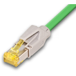 PKT-HQ-KAT6A 1.0 GN Neutral High Quality Patchkabel KAT6A mit Hirose Stecker TM3 Produktbild