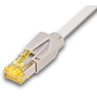 PKT-HQ-KAT6A 1.0 WS Neutral High Quality Patchkabel KAT6A mit Hirose Stecker TM3 Produktbild front S