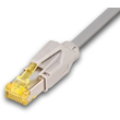 PKT-HQ-KAT6A 25.0 Neutral High Quality Patchkabel KAT6A mit Hirose Stecker TM3 Produktbild front S