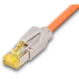 PKT-HQ-KAT6A 25.0 OR Neutral High Quality Patchkabel KAT6A mit Hirose Ste Produktbild front M