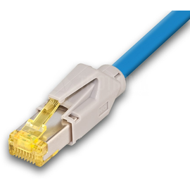 PKT-HQ-KAT6A 5.0 BL Neutral High Quality Patchkabel KAT6A mit Hirose Stecker TM3 Produktbild front M