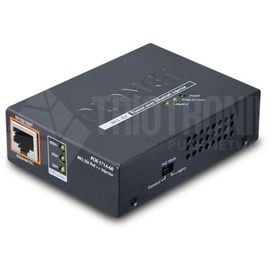 POE-171A-60 Planet Single Port 10/100/1000Mbps 802.3bt Ultra PoE Injec Produktbild front M
