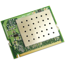 R52H Mikrotik 802.11a/b/g High Power Dual Band MiniPCI card with Produktbild front M