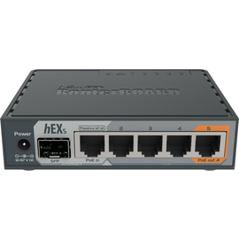 RB760IGS Mikrotik hEX S with Dual Core 880MHz MHz CPU, 256MB RAM, 5 Gigabit Produktbild