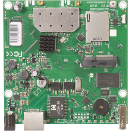 RB912UAG-2HPND Mikrotik RouterBOARD 912UAG with 600Mhz Atheros CPU, 64MB RA Produktbild front M