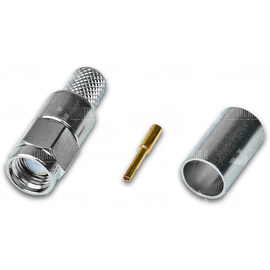 RSMA-M C 200 Airwin Reverse SMA Male for HDF 200 cable Produktbild front M