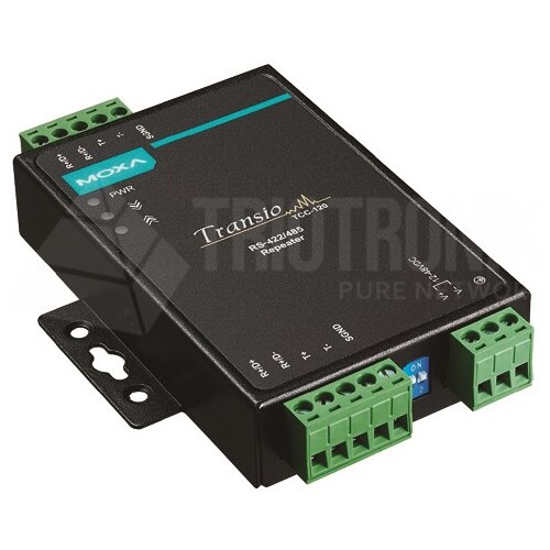 TCC-120I Moxa Industrial RS 422/485 Isolator/Repeater Produktbild Front View L