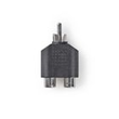 CAGB24940BK Nedis Audio Adapter 1x Cinch Stecker auf 2x Cinch Buchse Produktbild