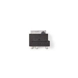 CVGP31902BK Nedis Schaltbarer SCART Adapter | SCART Stecker   S Video Buchs Produktbild