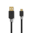 CCBW60500AT10 Nedis USB 2.0 Kabel 1,0m USB-A Stecker / USB-Micro-B Stecker Produktbild