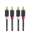 CABW24200AT10 Nedis Stereo Audiokabel 1m 2x Cinch Stecker auf 2x Cinch Stecker Produktbild