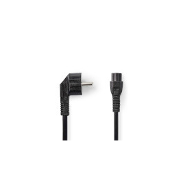 CEGB10100BK20 Nedis Netzkabel | Schuko Stecker, angewinkelt   IEC 320 C5 | 2,0 Produktbild