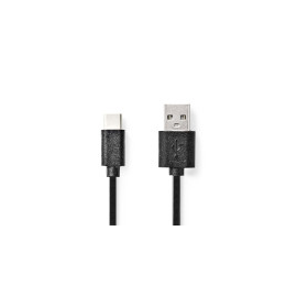 CCGB60600BK10 Nedis USB 2.0 Kabel 1,0m USB-A Stecker / USB-C Stecker schwarz Produktbild