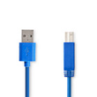 CCGP61100BU30 Nedis USB 3.0 Kabel | A Stecker   B Stecker | 3,0 m | Blau Produktbild