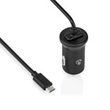 CCHAM240ABK Nedis Kfz Ladegerät | 2,4 A | Festkabel | Micro USB | Schwarz Produktbild