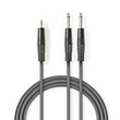 COTH23200GY50 Nedis Stereo Audiokabel | 2x 6,35 mm Stecker   3,5 mm Stecker | 5 Produktbild