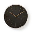 CLWA013PC30BK Nedis Kreisförmige Wanduhr | Durchmesser von 30 cm | Schwarz und R Produktbild