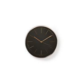 CLWA013PC30BK Nedis Kreisförmige Wanduhr | Durchmesser von 30 cm | Schwarz und R Produktbild