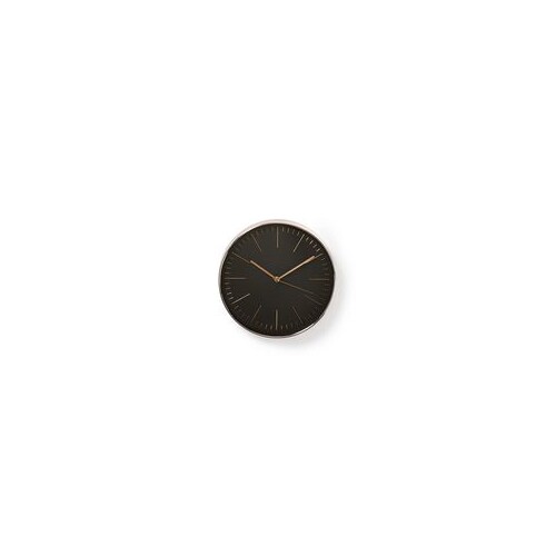 CLWA013PC30BK Nedis Kreisförmige Wanduhr | Durchmesser von 30 cm | Schwarz und R Produktbild Front View L