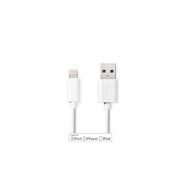 CCGB39300WT30 Nedis Daten und Ladekabel USB A Stecker - Apple Lightning 3m Weiß Produktbild