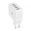 WCHAU481AWT Nedis Netzladegerät | 4,8 A | 4 Ausgänge | USB A | Weiß Produktbild