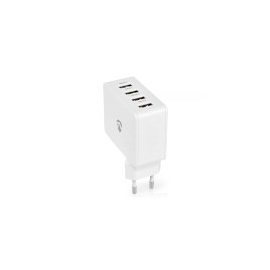 WCHAU481AWT Nedis Netzladegerät | 4,8 A | 4 Ausgänge | USB A | Weiß Produktbild