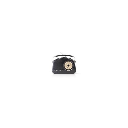 RDFM5000BK Nedis UKW Radio | 4,5 W | Tragegriff | | Schwarz Produktbild Front View L