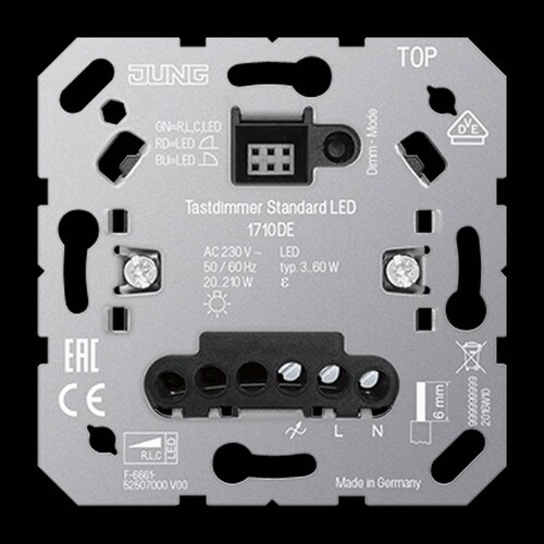 1710DE Jung Tastdimmer Standard LED Produktbild Front View L