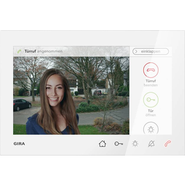 120903 Gira Wohnungsstation Video AP 7 Türko Reinweiß Produktbild