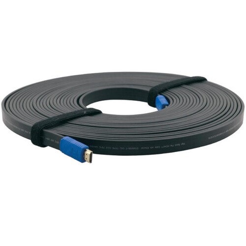 601724 Kramer C HM/HM/FLAT/ETH 15 HDMI Flachband Kabel mit Ethernetstecker 5m Produktbild Front View L