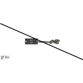 603527 Kramer WU 2AA G Wall Plateeinsatz mit 2x USB 2.0  A Durchgangsverbinder gr Produktbild