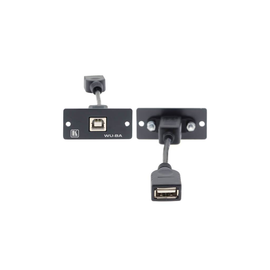 603532 Kramer WU BA B Wall Plate Adapter USB B / USB A Durchgangsverbinder, schw Produktbild