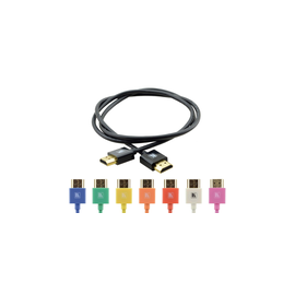 603770 Kramer C HM/HM/PICO/BK 1 Dünnes flexibles Hi Speed HDMI Kabel 0,3m Produktbild