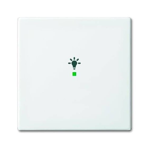 6231-10-914 Busch-Jaeger Wippe 1fach Licht Symbol alpinweiß Produktbild Front View L