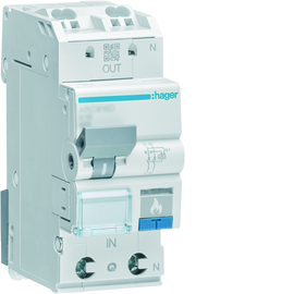 ARC966D Hager AFDD mit LS 1P+N 6kA C 16A 2M Produktbild front M